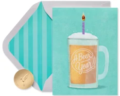 A Beer for Each Year Funny Birthday Greeting Card