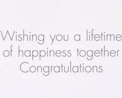 A Lifetime of Happiness Wedding Greeting Card