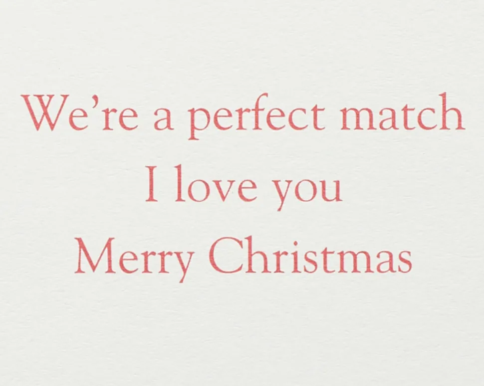 A Perfect Match Christmas Greeting Card