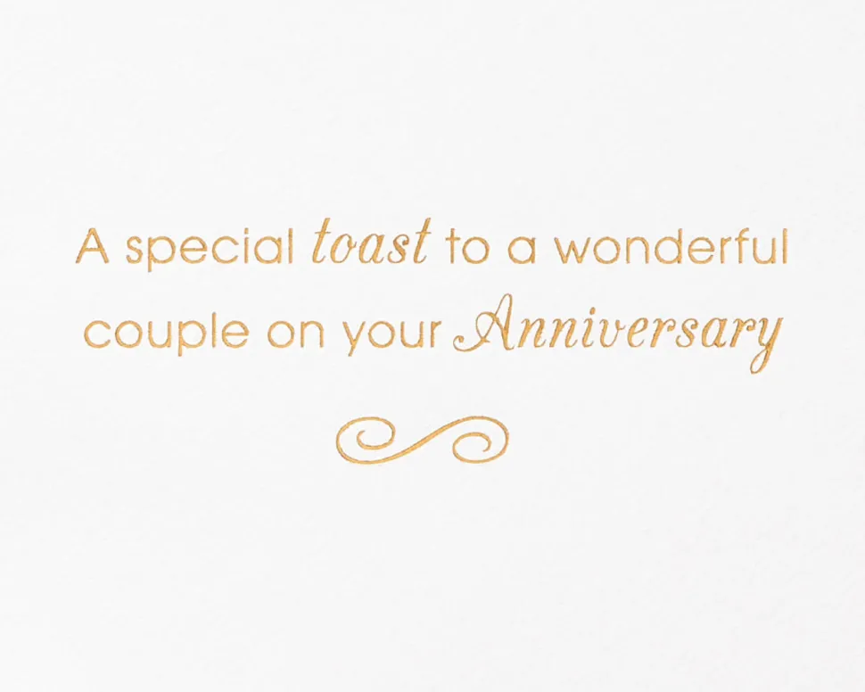 A Special Toast Anniversary Greeting Card for Couple – Designed by House of Turnowsky
