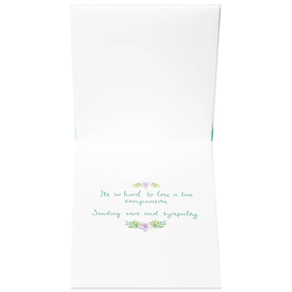 A True Companion Pet Sympathy Greeting Card