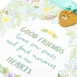 A True Companion Pet Sympathy Greeting Card