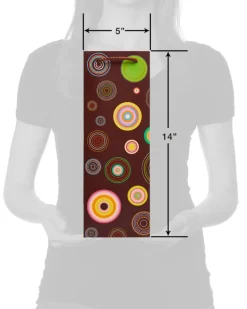 Abacus Circles Beverage Gift Bag with Retro Green Tissue Paper, 1 Gift Bag and 8 Sheets of Tissue Paper