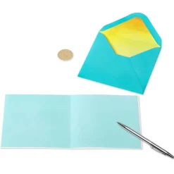 Abstract Watercolors Blank Thank You Greeting Card