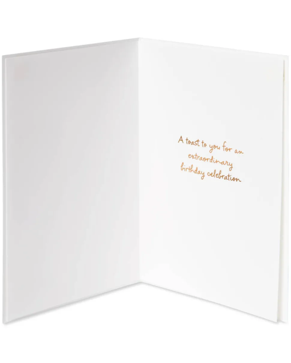 Age And Wine Quote Birthday Greeting Card