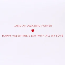 An Amazing Father Valentine’s Day Greeting Card for Dad
