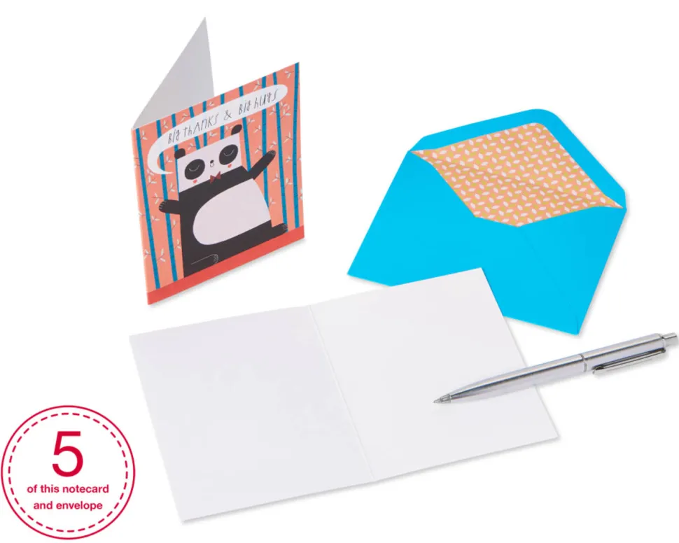 Animals Boxed Thank You Cards and Envelopes, 20-Count