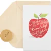 Apple for Teacher Boxed Blank Note Cards with Envelopes, 14-Count