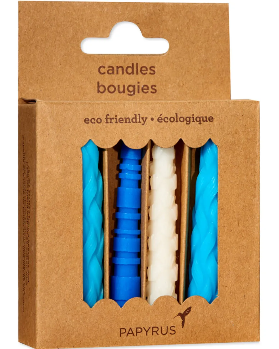Aqua Birthday Candles, 12-Count