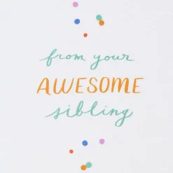 Awesome Sibling Birthday Greeting Card for Sister