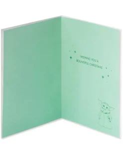 Baby Yoda Star Wars Christmas Greeting Card