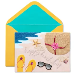 Beach Birthday Greeting Card