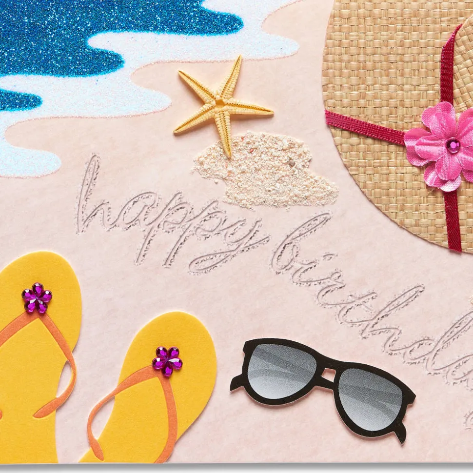 Beach Birthday Greeting Card