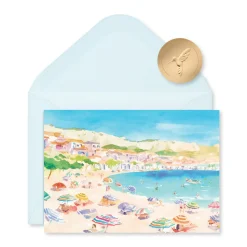 Beach 14-Count Blank Greeting Cards with Envelopes