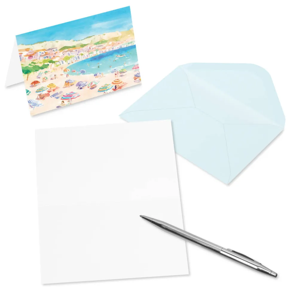 Beach 14-Count Blank Greeting Cards with Envelopes
