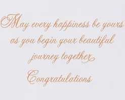 Beautiful Journey Wedding Greeting Card