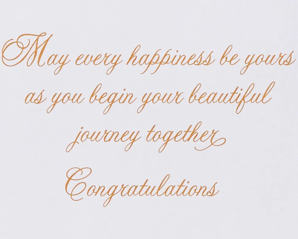 Beautiful Journey Wedding Greeting Card