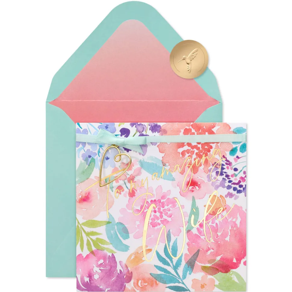 Beautiful Life and Family Mothers Day Greeting Card for Wife