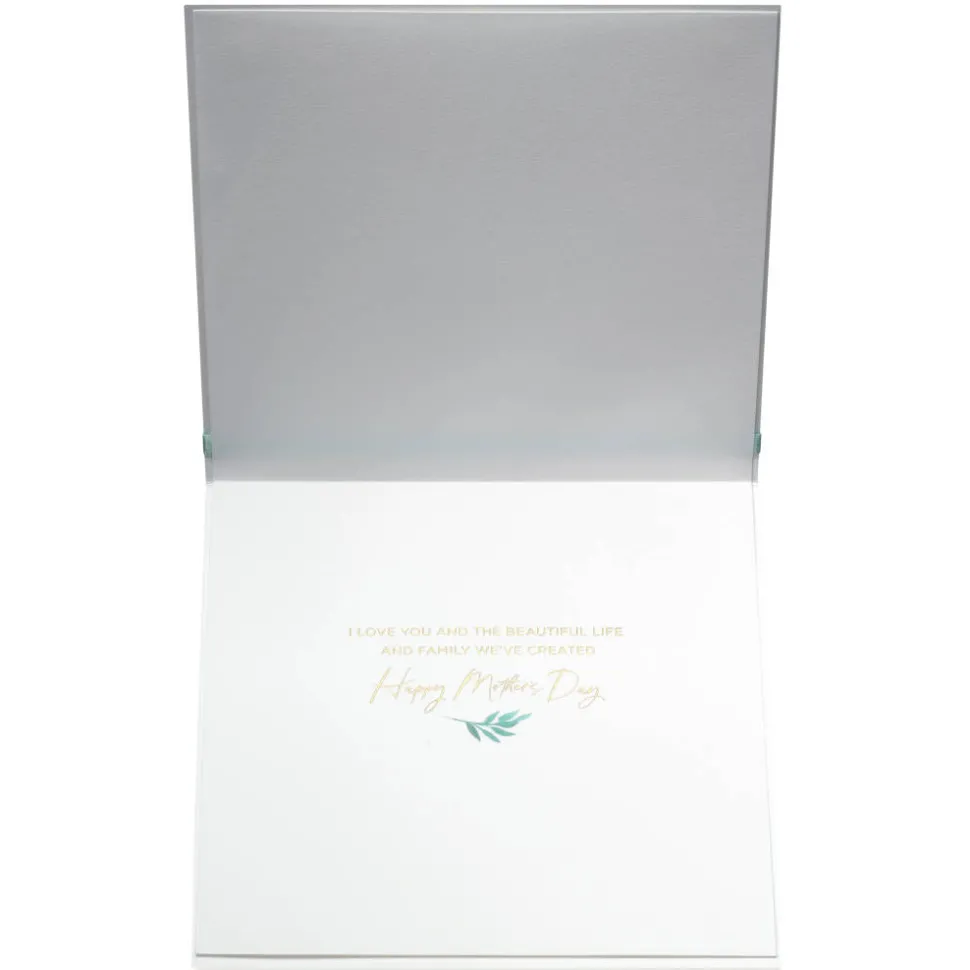 Beautiful Life and Family Mothers Day Greeting Card for Wife
