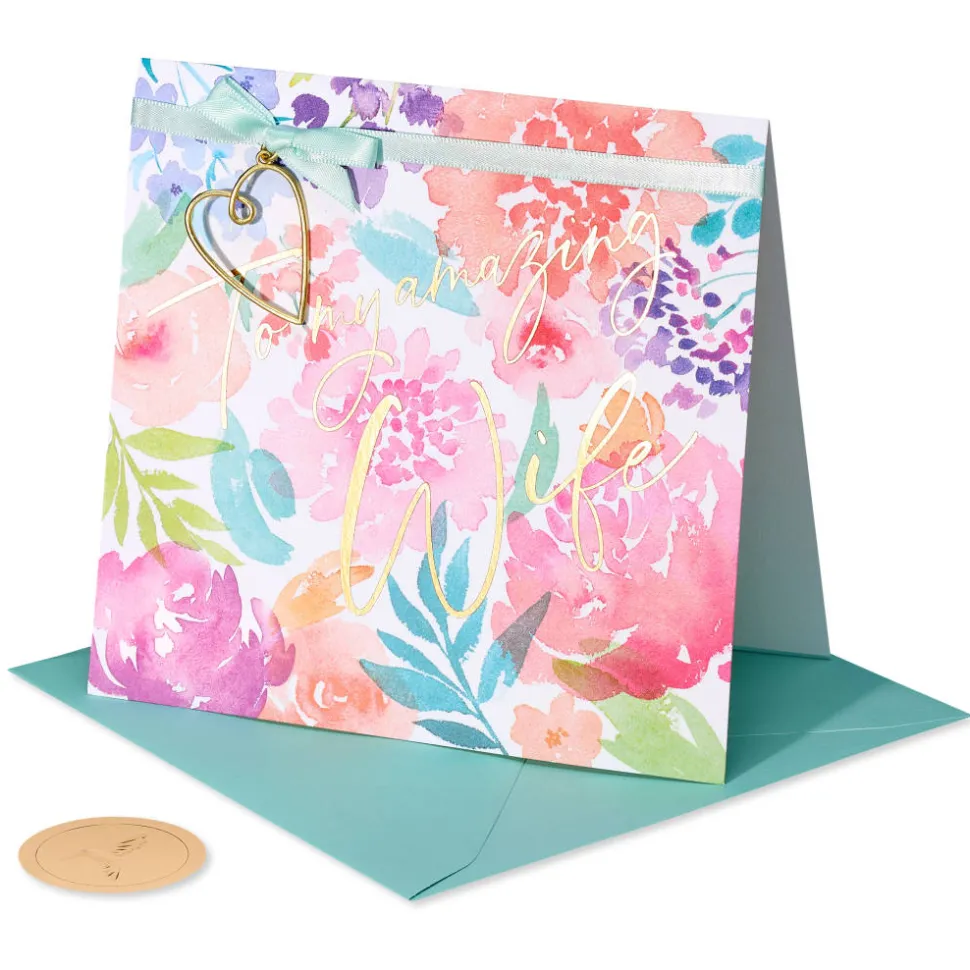 Beautiful Life and Family Mothers Day Greeting Card for Wife