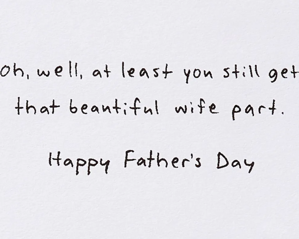 Beautiful Wife Father’s Day Greeting Card from Wife