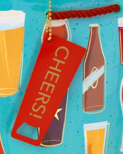 Beer Gift Bag, Cheers, 1-Count