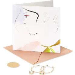 Being Extraordinary Birthday Greeting Card with Earrings