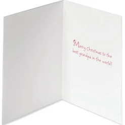 Best Grandpa in the World Christmas Greeting Card for Grandpa