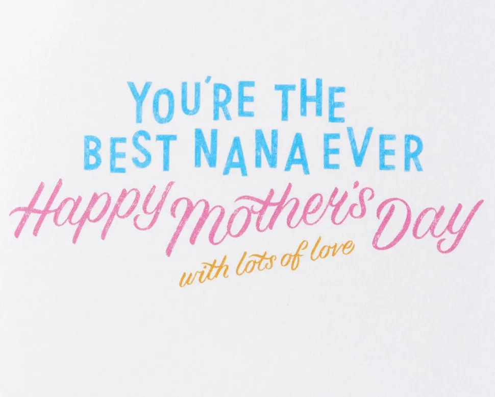 Best Nana Ever Mother’s Day Greeting Card for Grandma