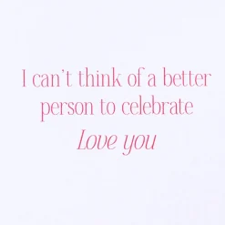 Better Person Birthday Greeting Card for Mom with Heart Pin