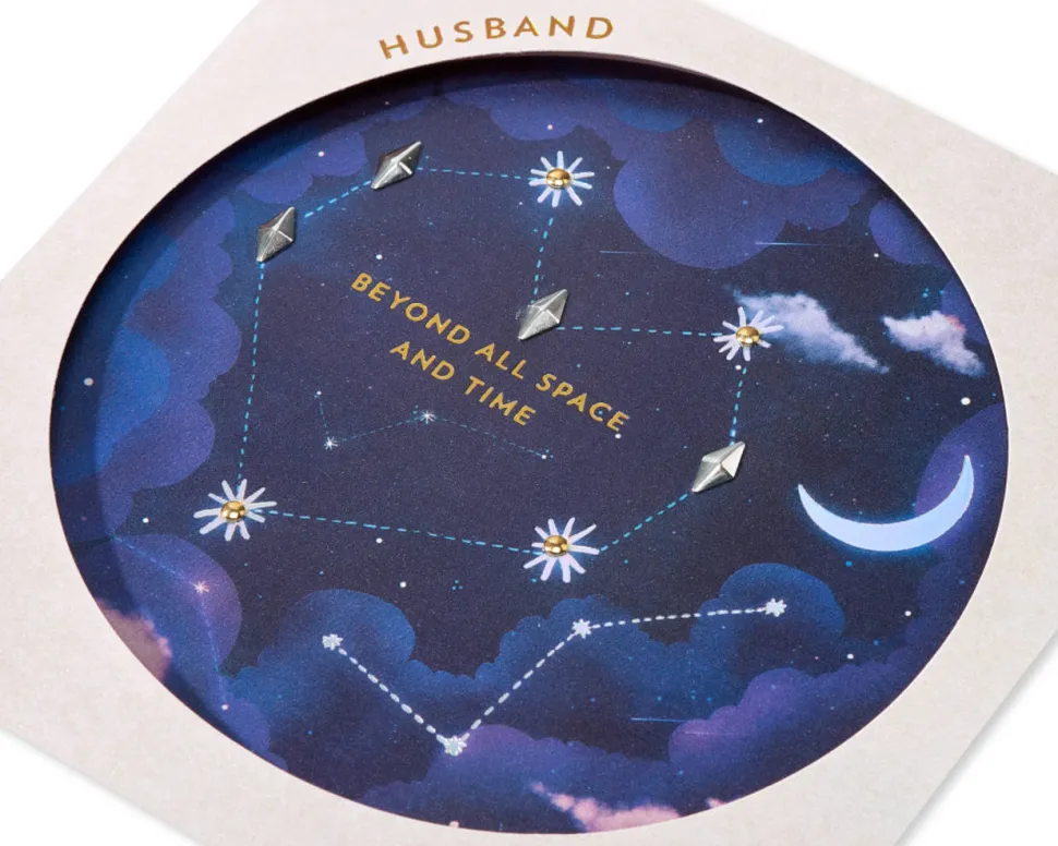 Beyond Space Birthday Greeting Card for Husband