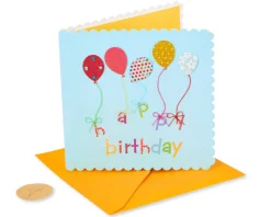 Birthday Balloons Birthday Greeting Card