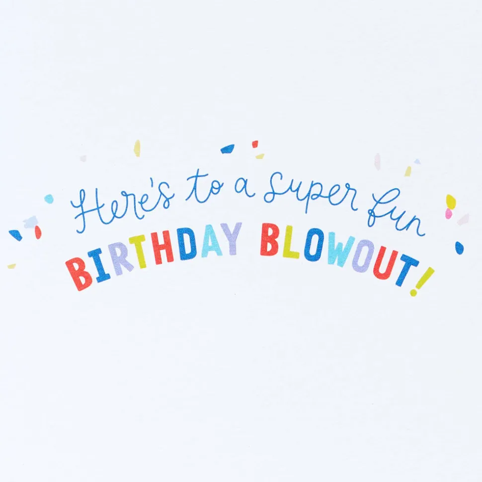 Birthday Blowout Peanuts Birthday Greeting Card with Snoopy Pin