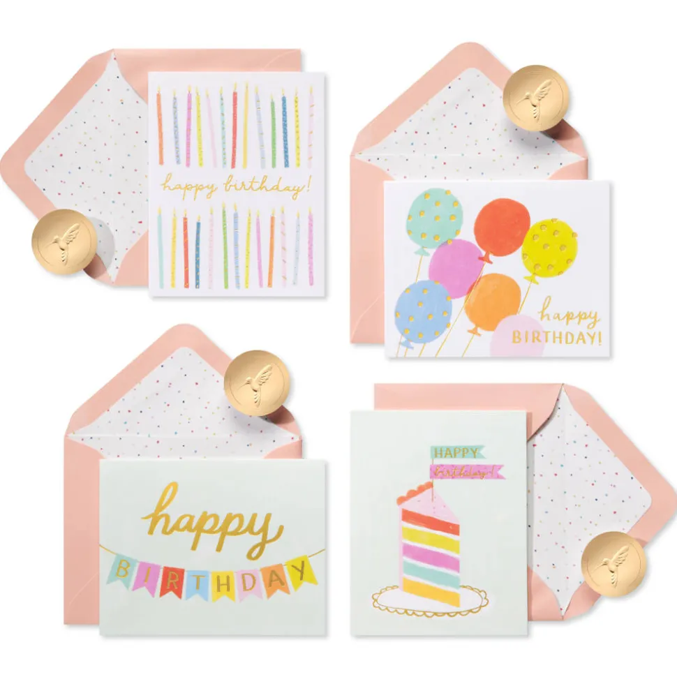 Birthday Celebrations Birthday Blank Note Cards with Envelopes, 20-Count