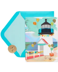 Birthday Lighthouse Birthday Greeting Card