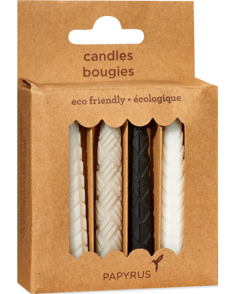 Black & White Birthday Candles, 12-Count