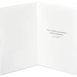 Black Cat Halloween Greeting Card