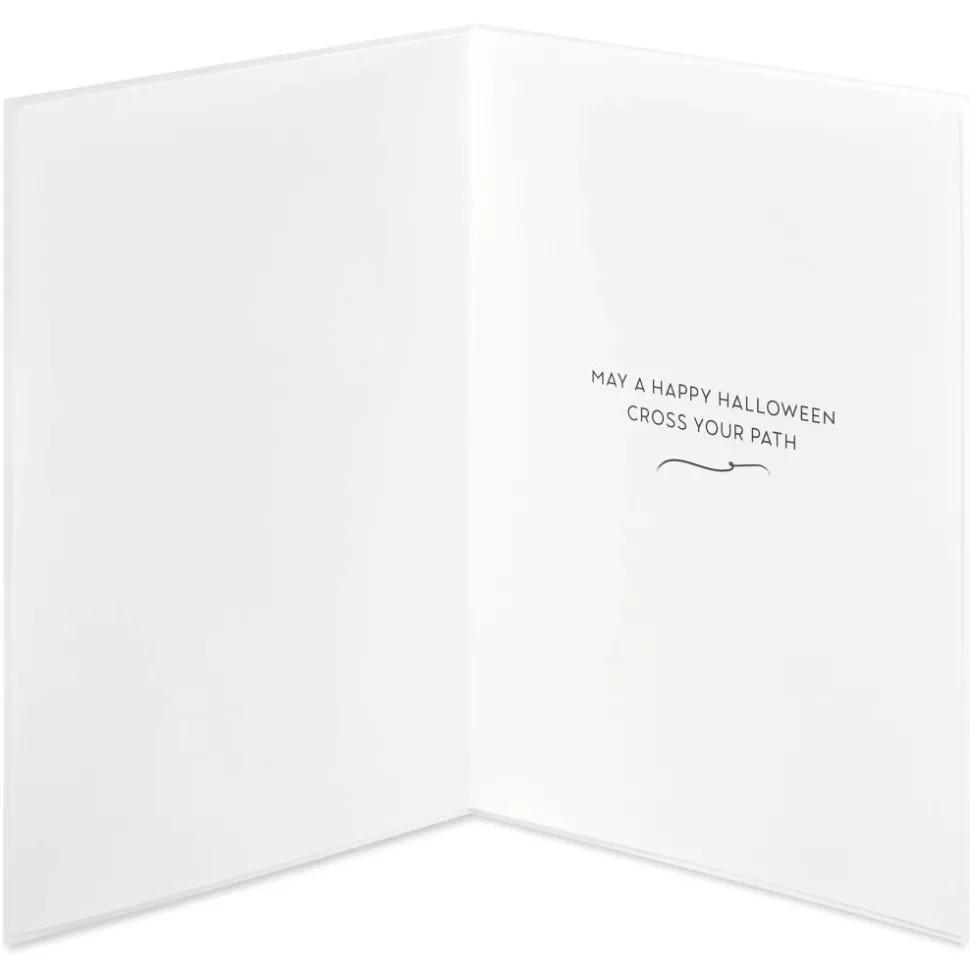 Black Cat Halloween Greeting Card