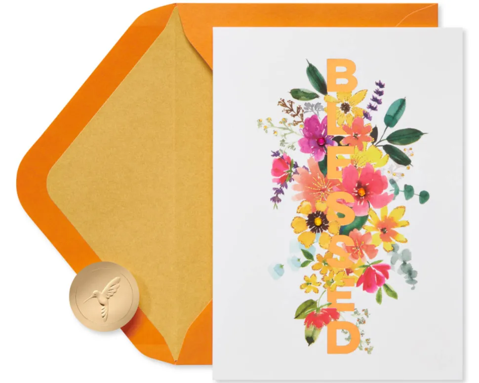 Blessed Happy Thanksgiving Greeting Card