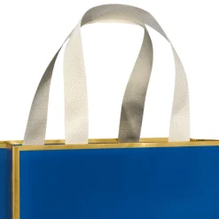 Blue and Gold 13″ Large Gift Bag, 1 Bag