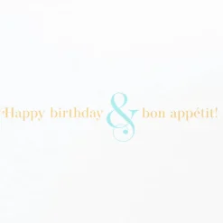 Bon Appétit Birthday Greeting Card