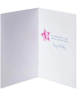 Born A Star Birthday Greeting Card – Illustrated by Sandra K Pena