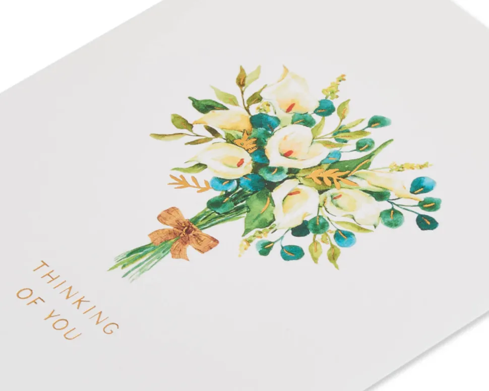 Bouquet Of Lilies Sympathy Greeting Card for Loss of Mother