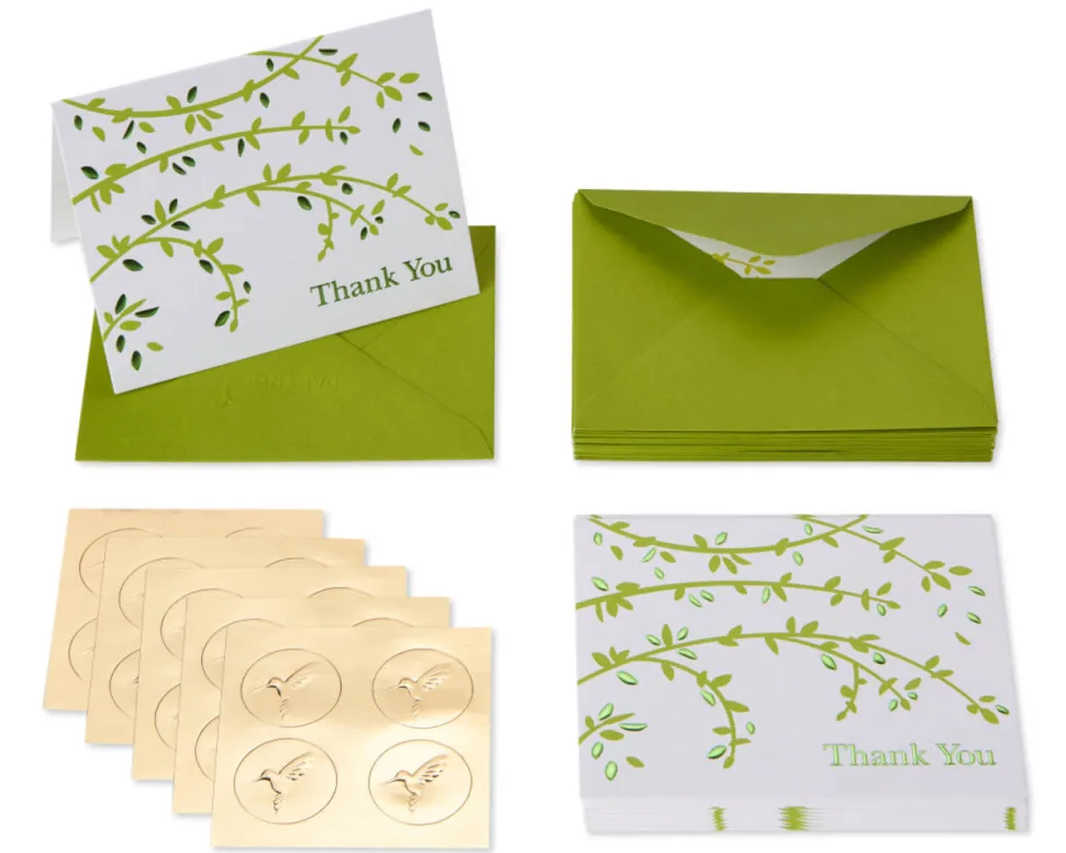 Branches Boxed Blank Note Cards, 20-Count