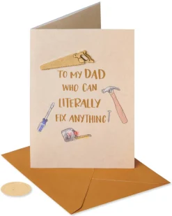 Broke Everything Funny Birthday Greeting Card for Dad