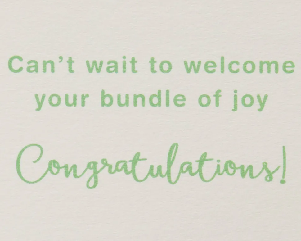 Bundle of Joy New Baby Greeting Card