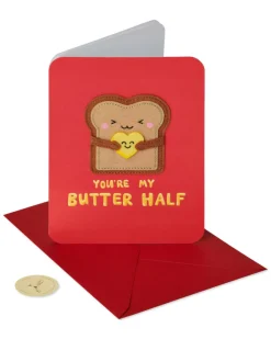 Butter Half Funny Valentine’s Day Greeting Card
