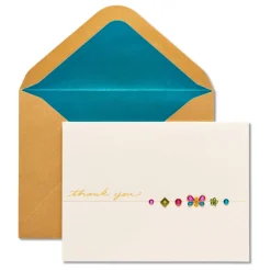 Butterfly Gems Thank You Greeting Card