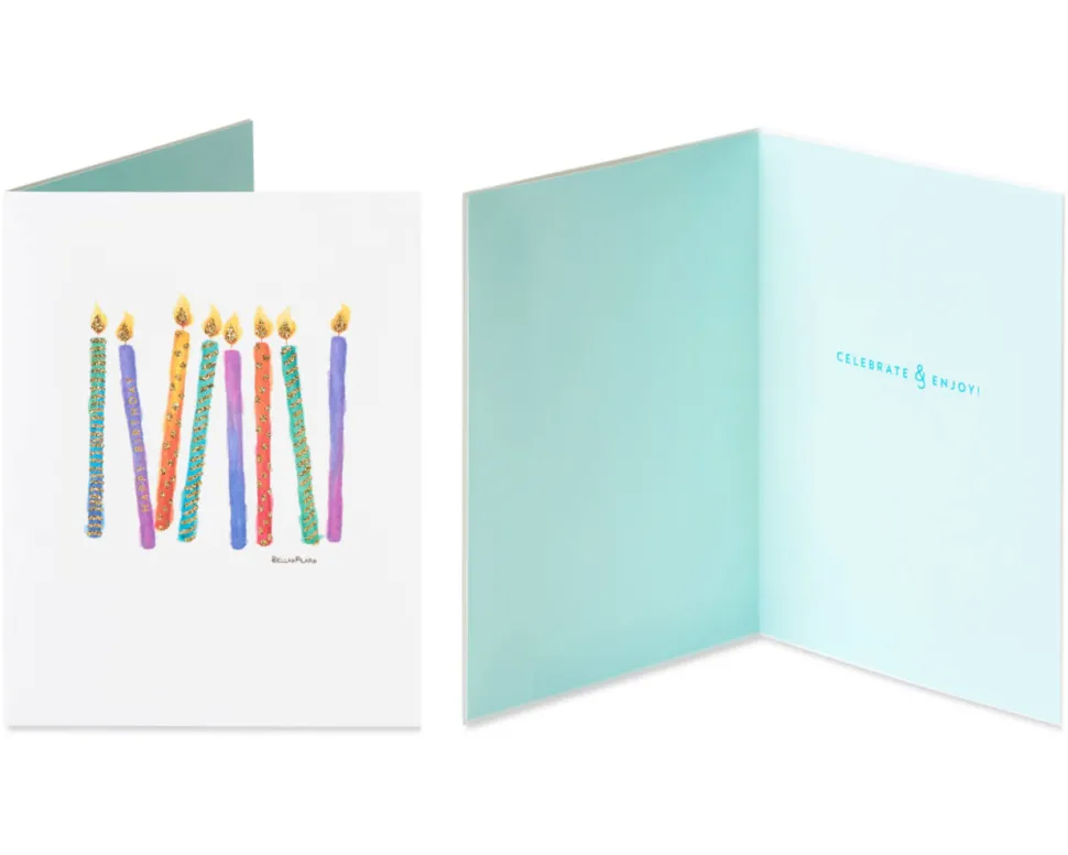 Cake and Candles Birthday Greeting Card Bundle, 2-Count- Designed by Bella Pilar