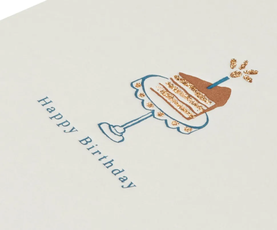 Cake Slice Birthday Greeting Card